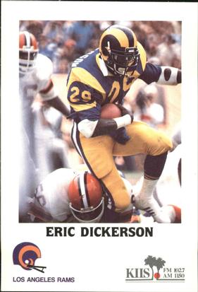 1985 Los Angeles Rams Police #NNO Eric Dickerson Front