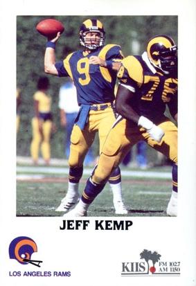 1985 Los Angeles Rams Police #NNO Jeff Kemp Front