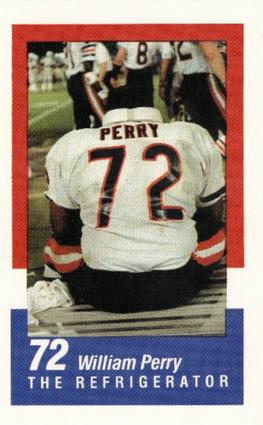 1986 Super Bowl Super Stars Police #4 William Perry Front
