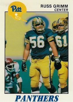 1989 Pittsburgh Panthers Greats #13 Russ Grimm Front