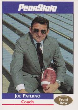 1991-92 Front Row Penn State Nittany Lions All-Americans #1 Joe Paterno Front