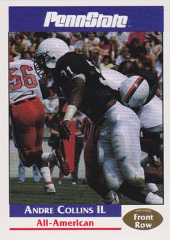1991-92 Front Row Penn State Nittany Lions All-Americans #9 Andre Collins Front