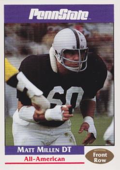 1991-92 Front Row Penn State Nittany Lions All-Americans #27 Matt Millen Front