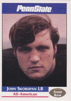 1991-92 Front Row Penn State Nittany Lions All-Americans #41 John Skorupan Front