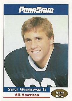1991-92 Front Row Penn State Nittany Lions All-Americans #47 Steve Wisniewski Front