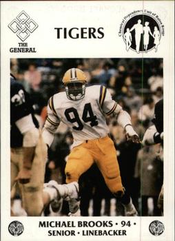 1986 LSU Tigers Police #NNO Michael Brooks Front