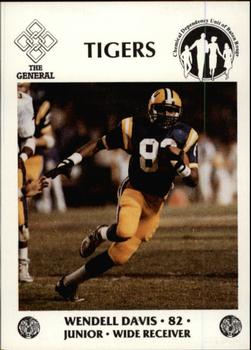 1986 LSU Tigers Police #NNO Wendell Davis Front