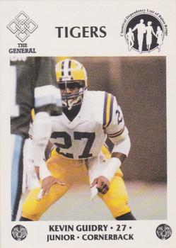1986 LSU Tigers Police #NNO Kevin Guidry Front