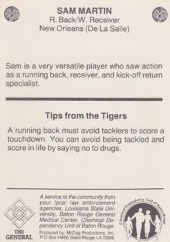 1986 LSU Tigers Police #NNO Sammy Martin Back