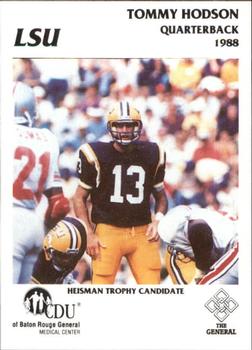 1988 LSU Tigers Police #3 Tommy Hodson Front