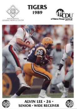 1989 LSU Tigers Police #8 Alvin Lee Front