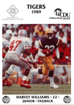 1989 LSU Tigers Police #11 Harvey Williams Front