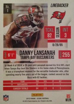 2015 Score #1 Danny Lansanah Back