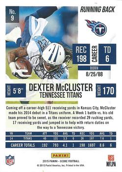 2015 Score #9 Dexter McCluster Back
