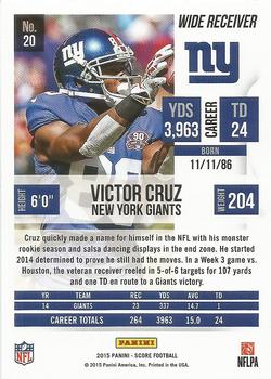 2015 Score #20 Victor Cruz Back