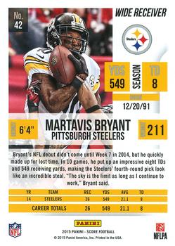 2015 Score #42 Martavis Bryant Back
