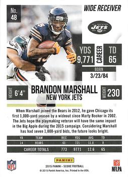 2015 Score #48 Brandon Marshall Back
