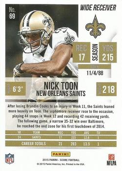 2015 Score #69 Nick Toon Back