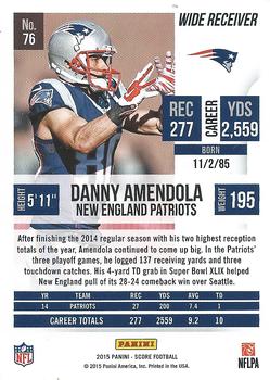 2015 Score #76 Danny Amendola Back