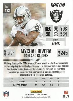 2015 Score #133 Mychal Rivera Back