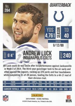 2015 Score #284 Andrew Luck Back