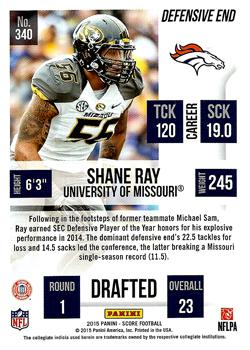 2015 Score #340 Shane Ray Back