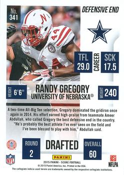 2015 Score #341 Randy Gregory Back