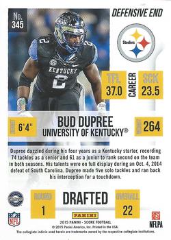 2015 Score #345 Bud Dupree Back