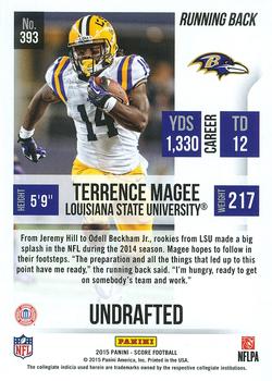 2015 Score #393 Terrence Magee Back