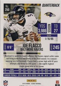 2015 Score #250 Joe Flacco Back