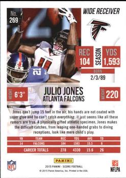 2015 Score #269 Julio Jones Back