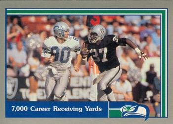 1989 Pacific Steve Largent #30 7,000 Career Receiving Yards Front