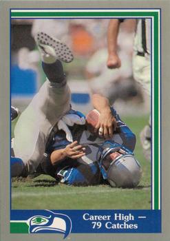 1989 Pacific Steve Largent #37 Career High 79 Catches Front