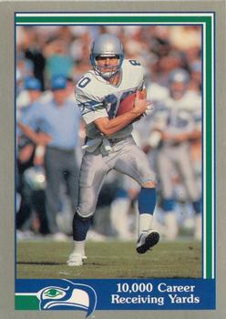 1989 Pacific Steve Largent #39 10,000 Career Receiving Yards Front