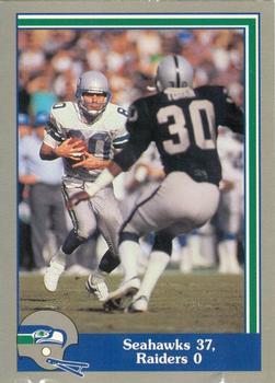 1989 Pacific Steve Largent #47 Seahawks 37, Raiders 0 Front