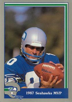 1989 Pacific Steve Largent #58 1987 Seahawks MVP Front