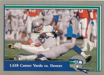 1989 Pacific Steve Largent #72 1,618 Career Yards vs Denver Front