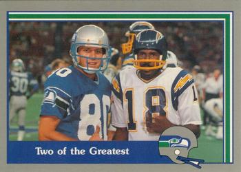 1989 Pacific Steve Largent #77 Two of the Greatest Front
