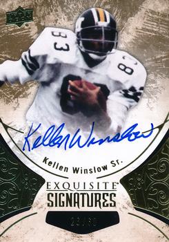2014 Upper Deck Exquisite Collection - Signatures #ES-KS Kellen Winslow Sr. Front