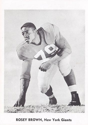 1960 Jay Publishing New York Giants #NNO Roosevelt Brown Front