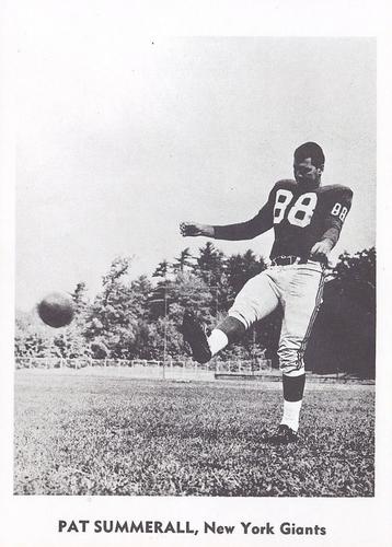 1960 Jay Publishing New York Giants #NNO Pat Summerall Front