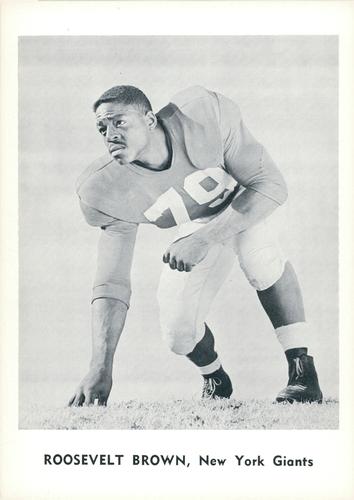 1961 Jay Publishing New York Giants #NNO Roosevelt Brown Front
