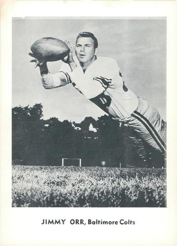 1961 Jay Publishing Baltimore Colts #NNO Jimmy Orr Front