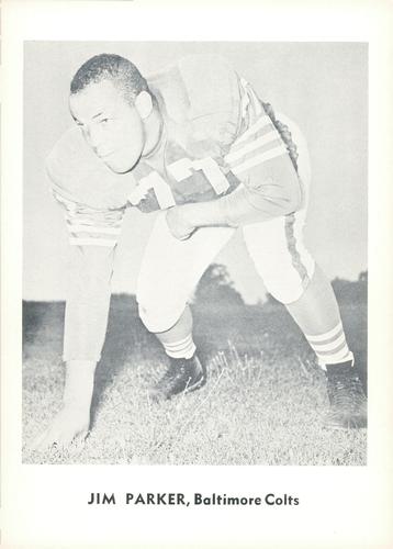 1961 Jay Publishing Baltimore Colts #NNO Jim Parker Front