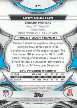 2015 Finest #14 Cam Newton Back