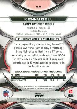 2015 Finest #33 Kenny Bell Back