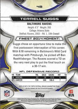 2015 Finest #48 Terrell Suggs Back