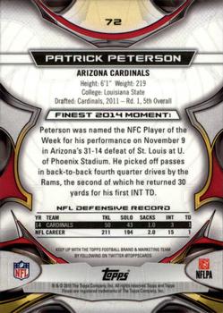 2015 Finest #72 Patrick Peterson Back