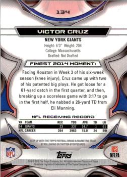 2015 Finest #134 Victor Cruz Back