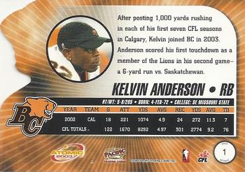 2003 Pacific Atomic CFL #1 Kelvin Anderson Back
